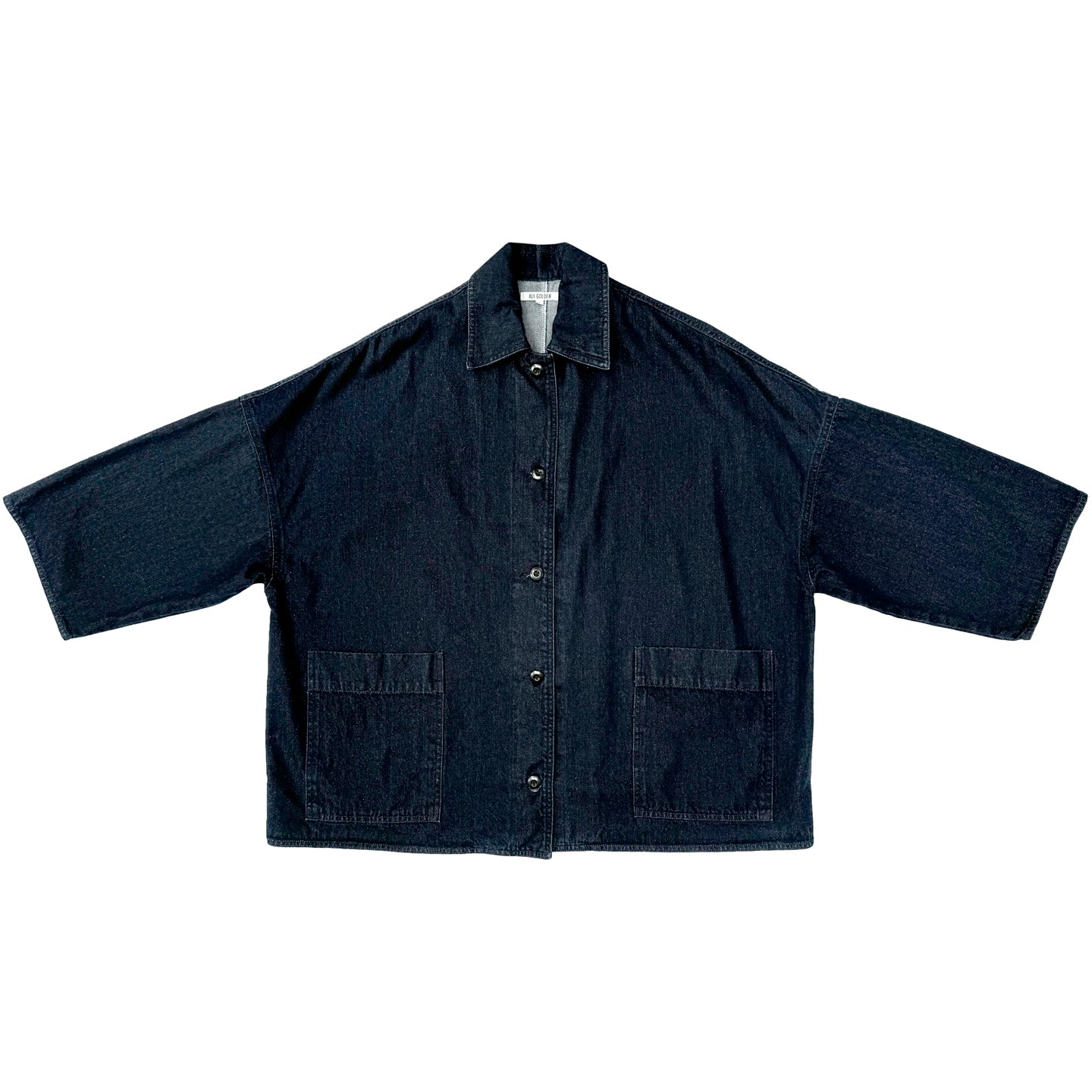 OVERSIZED SHIRT JACKET - DARK DENIM