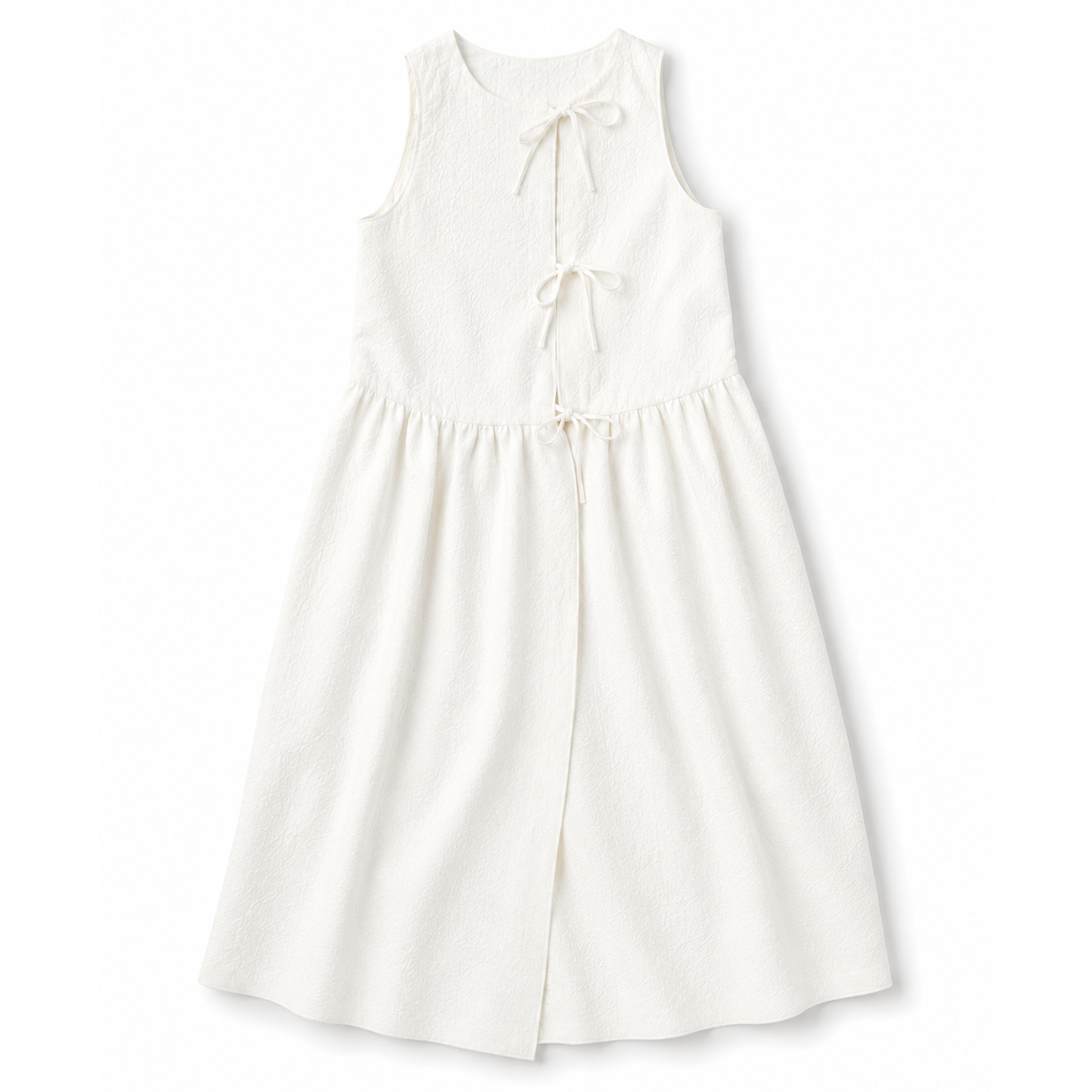 ANOUK BOW DRESS - WHITE