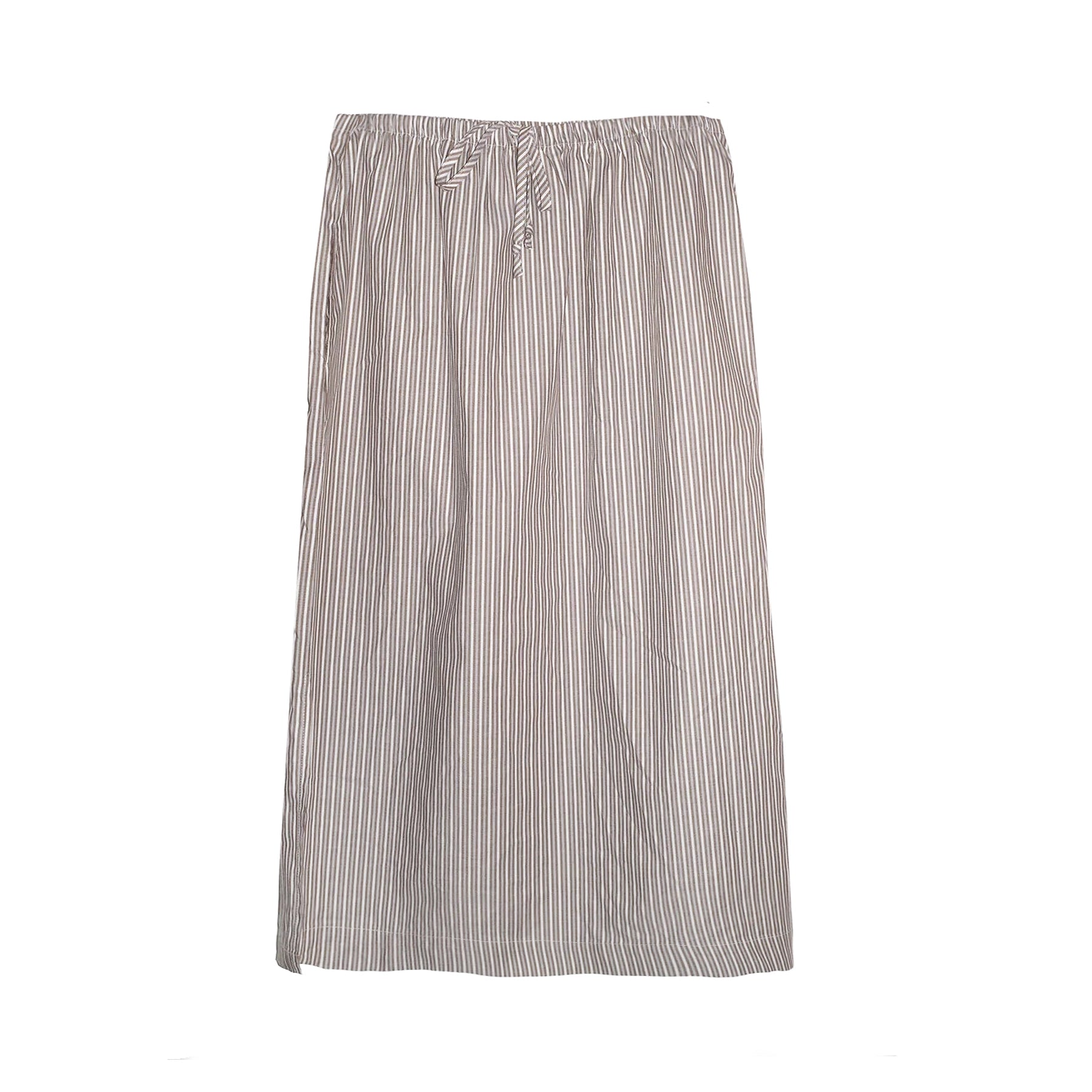 CRUZ SKIRT - BROWN + MULTI STRIPE