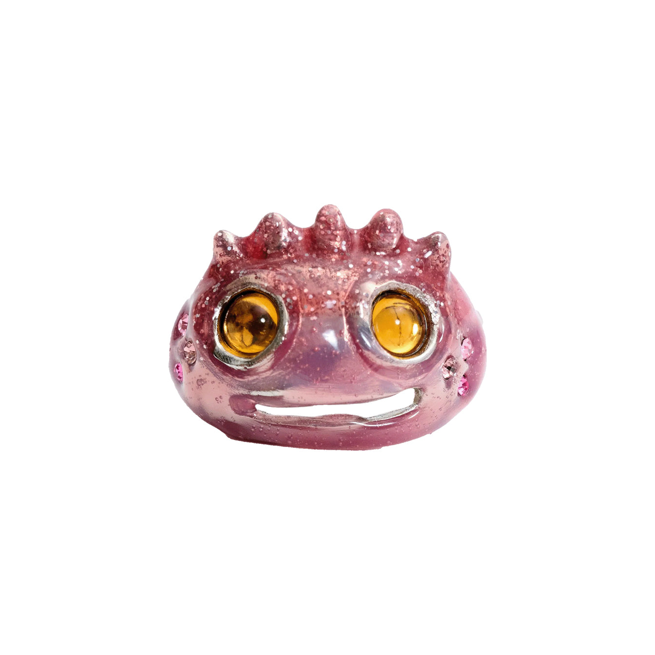 LIBERTY FROG RING - SOFT PINK