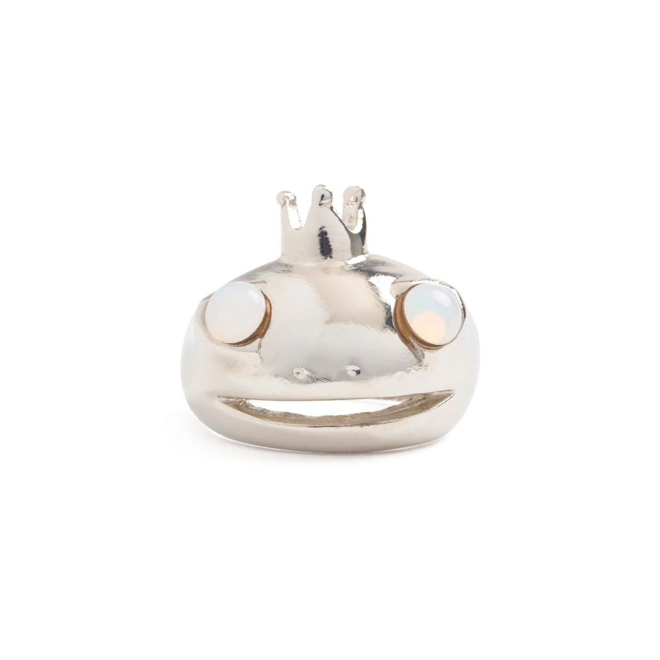 FROG PRINCE RING - SILVER MOONSTONE