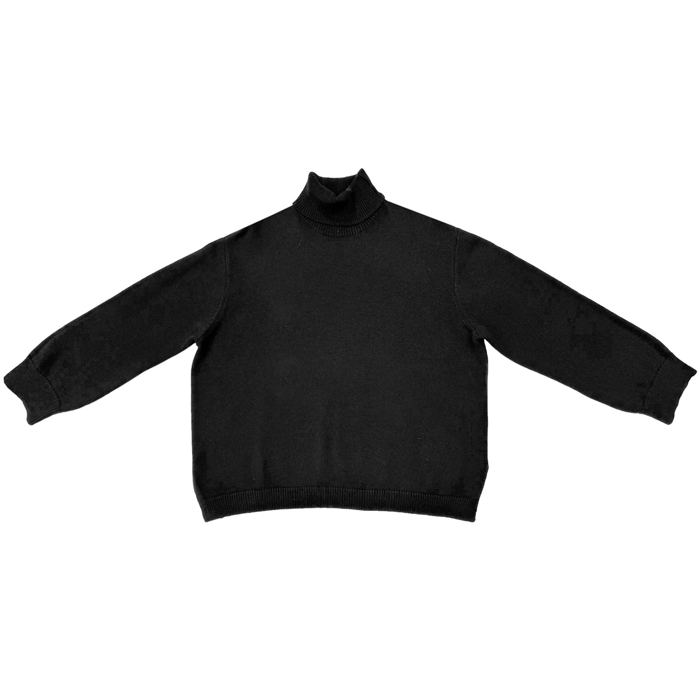 LOOSE TURTLENECK - BLACK