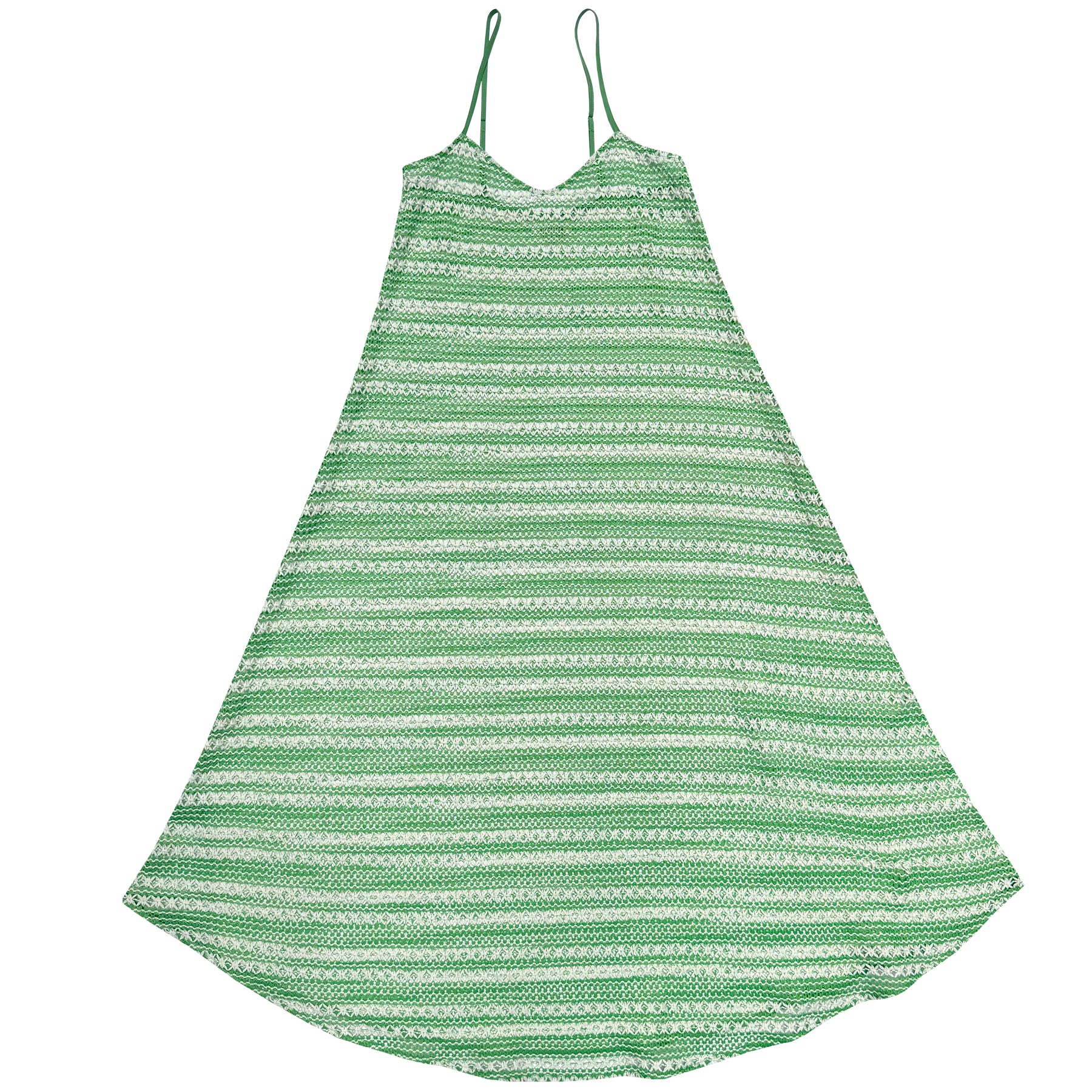 FULL HEM DRESS - LIME/IVORY CROCHET