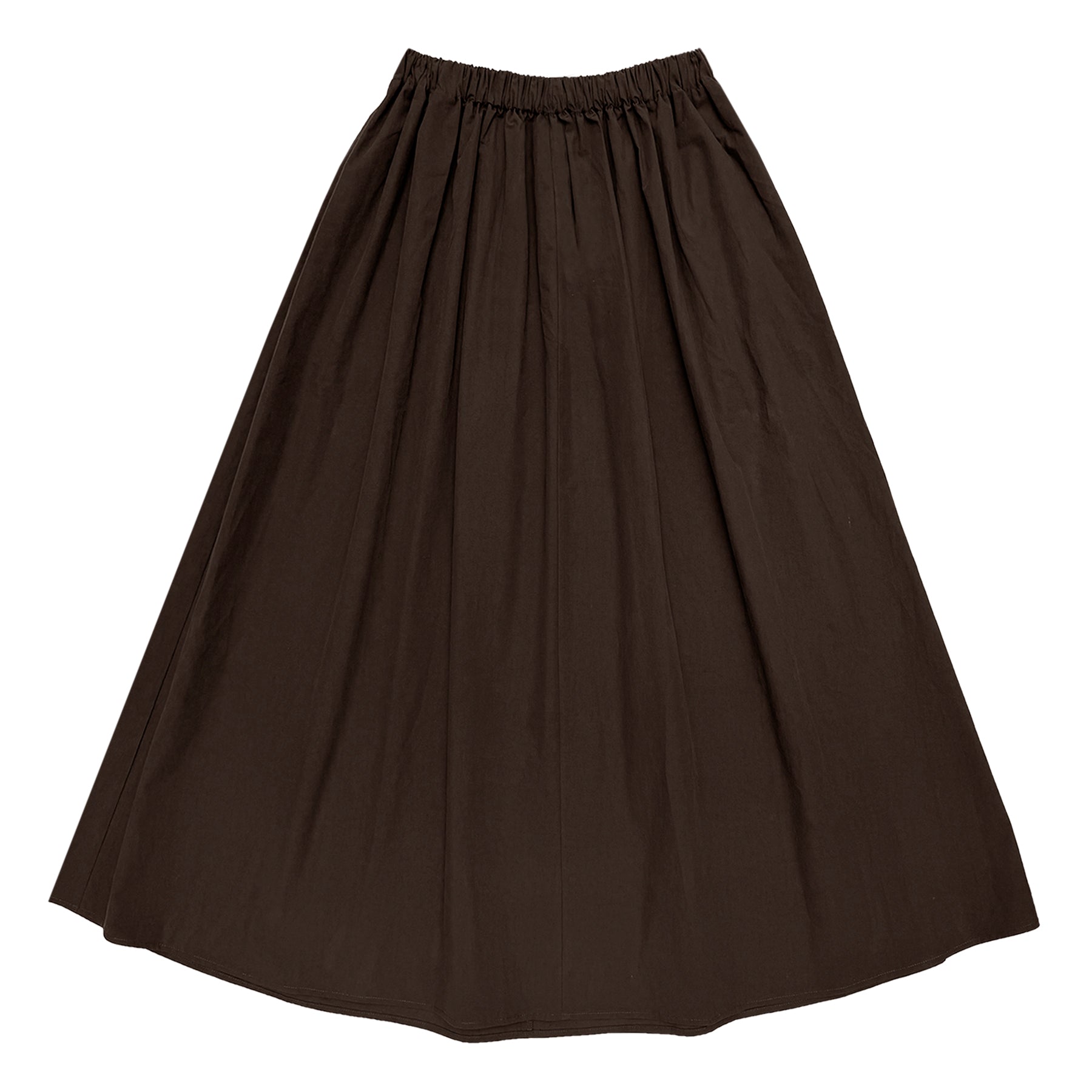 FULL SKIRT - DARK BROWN