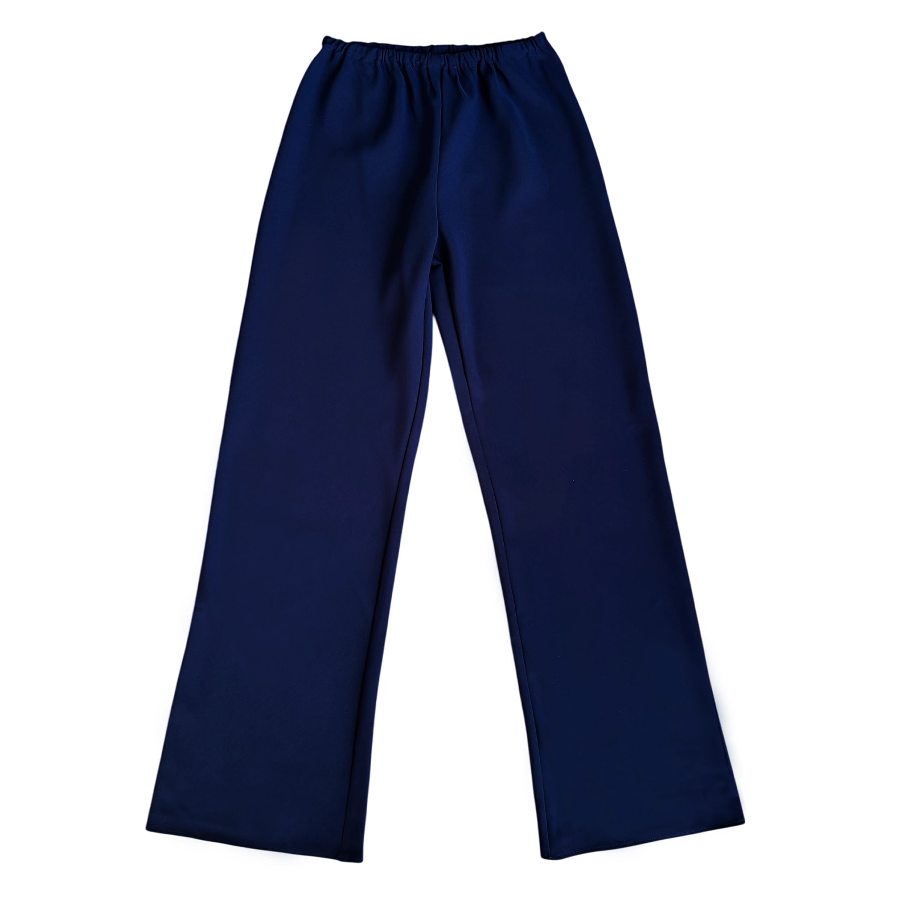 BARCELONA WOVEN PANT - NAVY SATIN