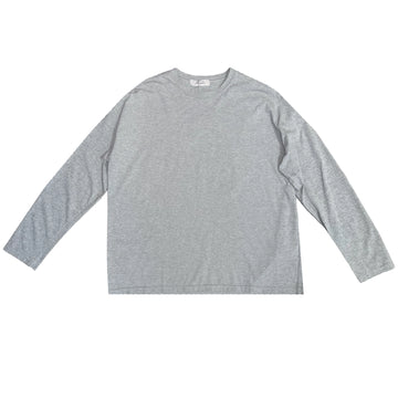 LONG SLEEVE COTTON PULLOVER - GRAY