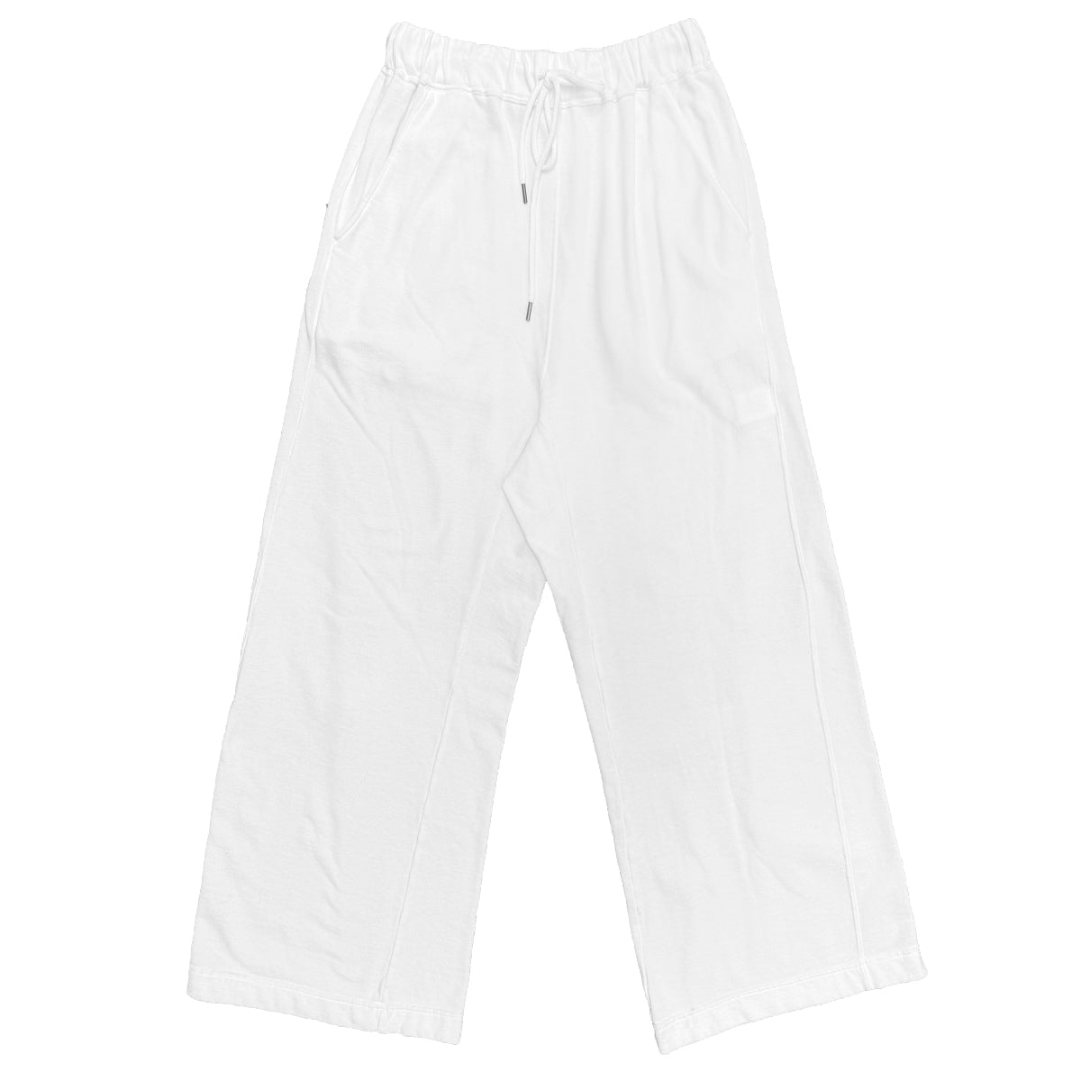 ICHI ANTIQUITES - PIGMENT FRENCH TERRY PANTS - WHITE