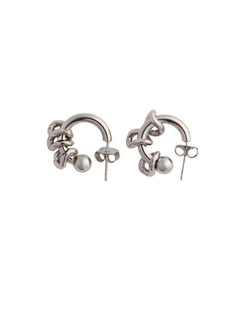 ALENA EARRINGS - PALLADIUM
