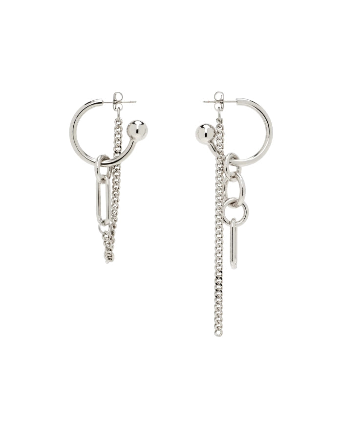 ALLEN EARRINGS - PALLADIUM