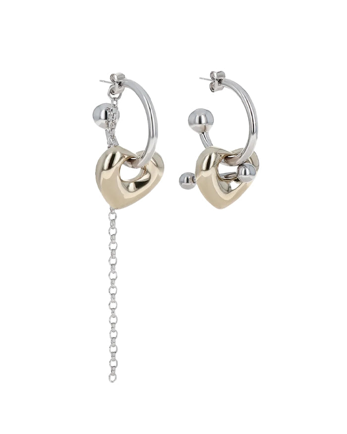 LIU EARRINGS - PALLADIUM