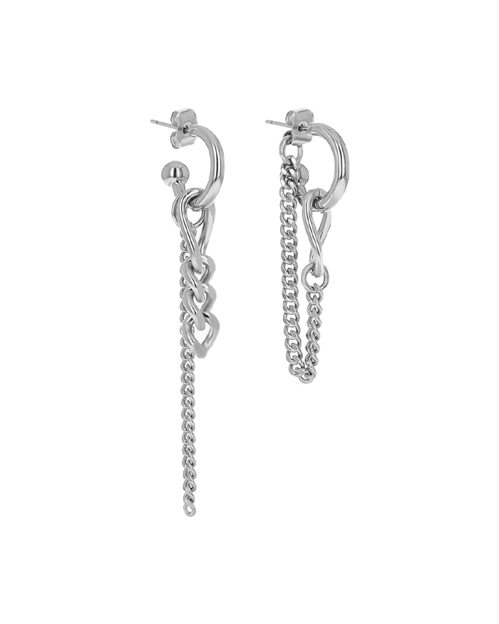 TIKO EARRINGS - PALLADIUM