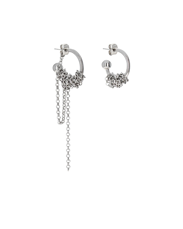 VERA EARRINGS - MEDIUM PALLADIUM