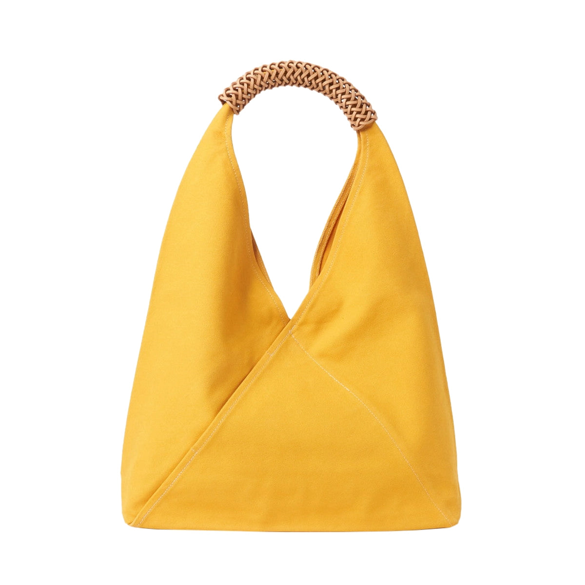 WOVEN TRIANGLE BAG 36 - YELLOW (FUKUGI)