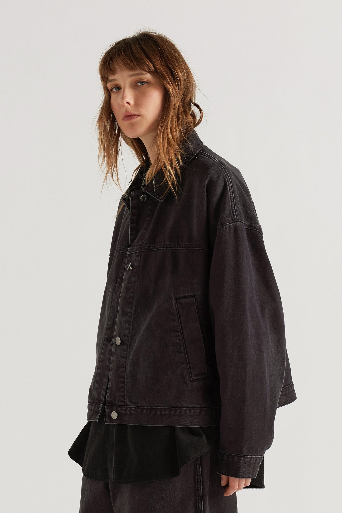 HALT DENIM JACKET - BLACK FADE