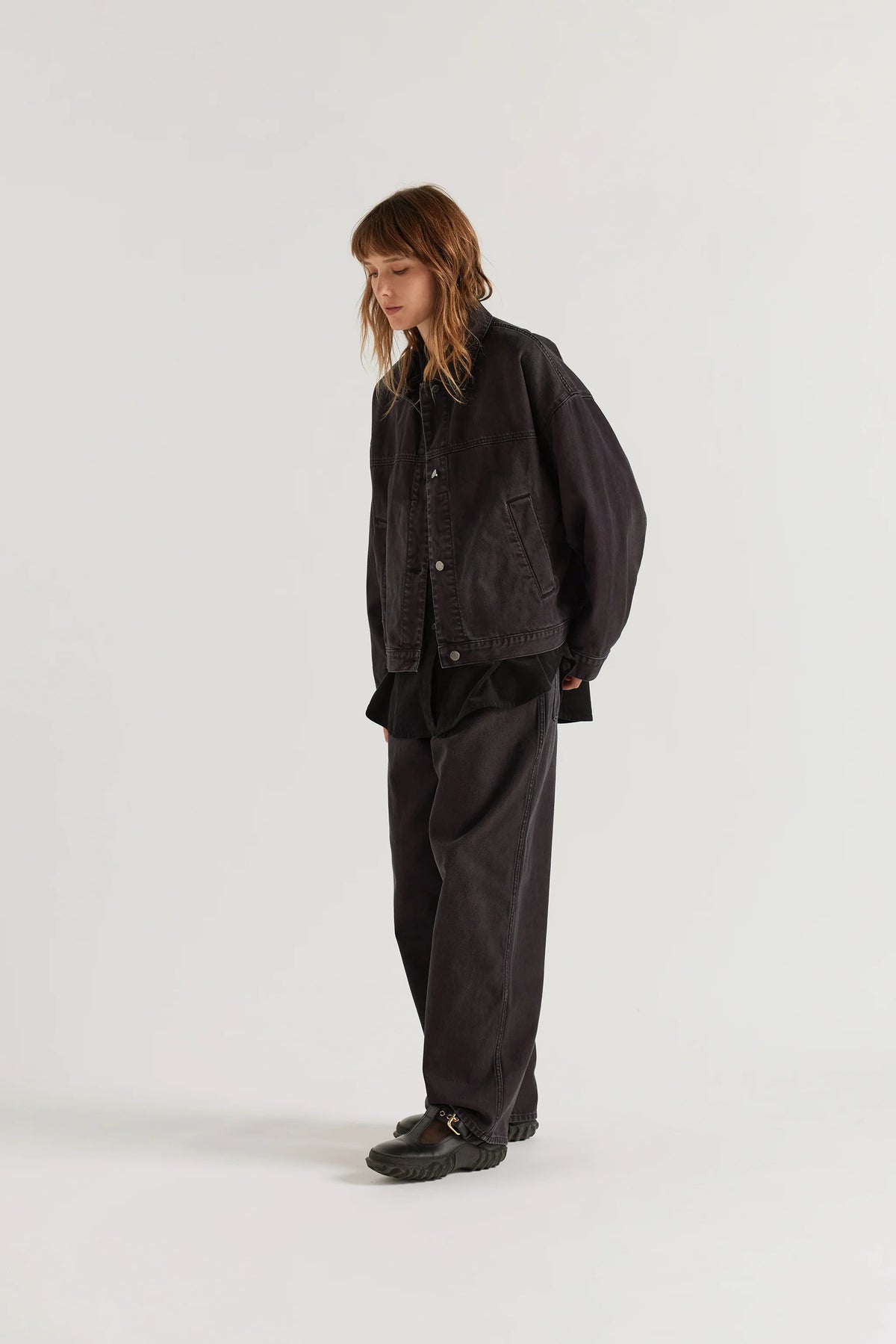 HALT DENIM JACKET - BLACK FADE