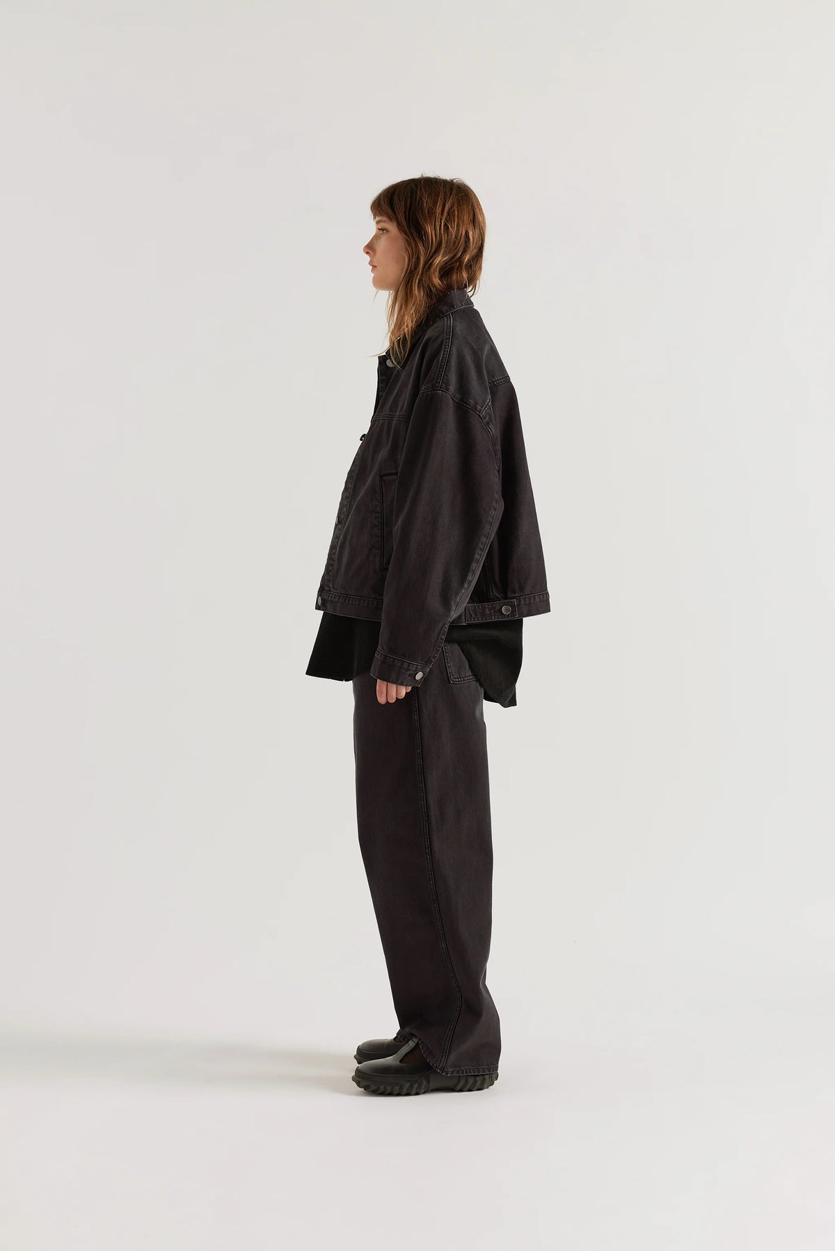 HALT DENIM JACKET - BLACK FADE