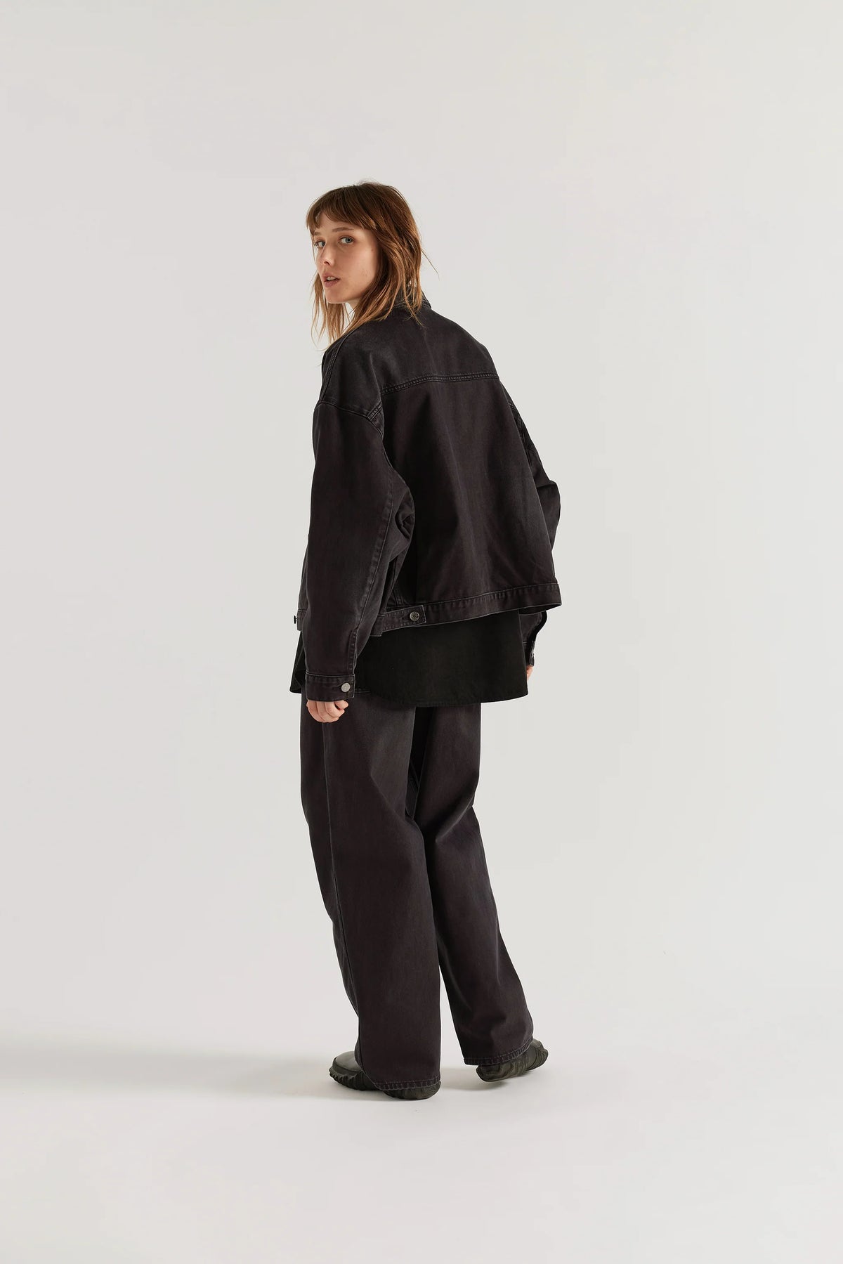 HALT DENIM JACKET - BLACK FADE