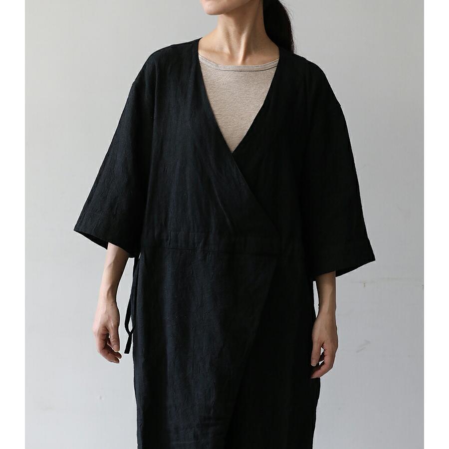 LINEN VINTAGE JUMPSUIT - BLACK