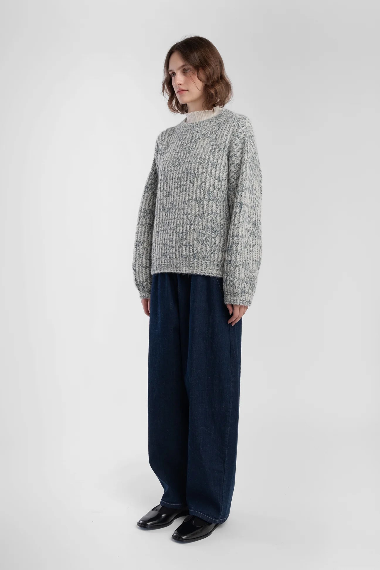 MARCEL PULLOVER - MIX BLUE