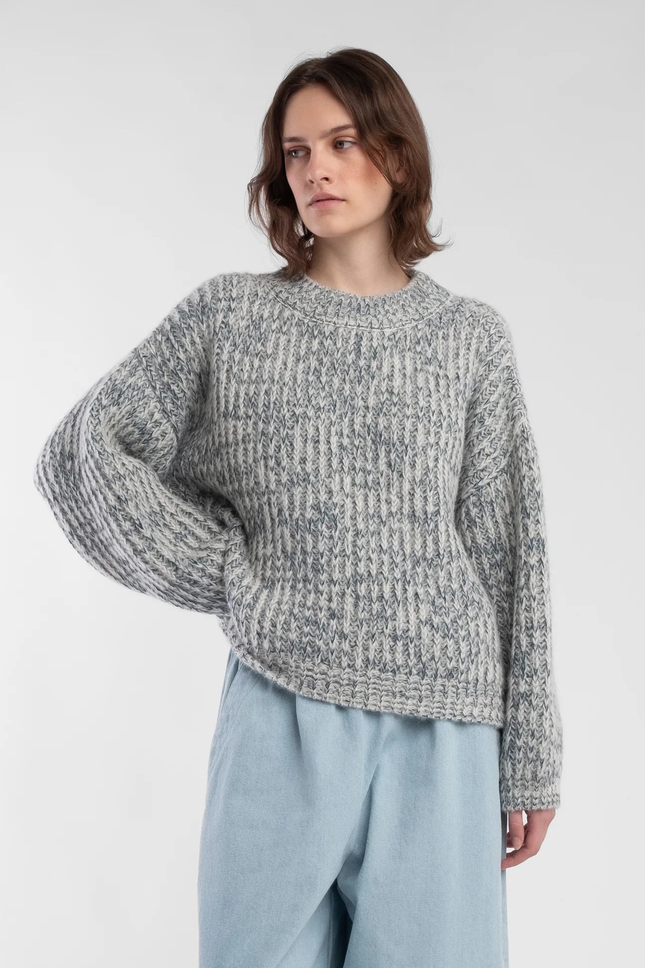 MARCEL PULLOVER - MIX BLUE