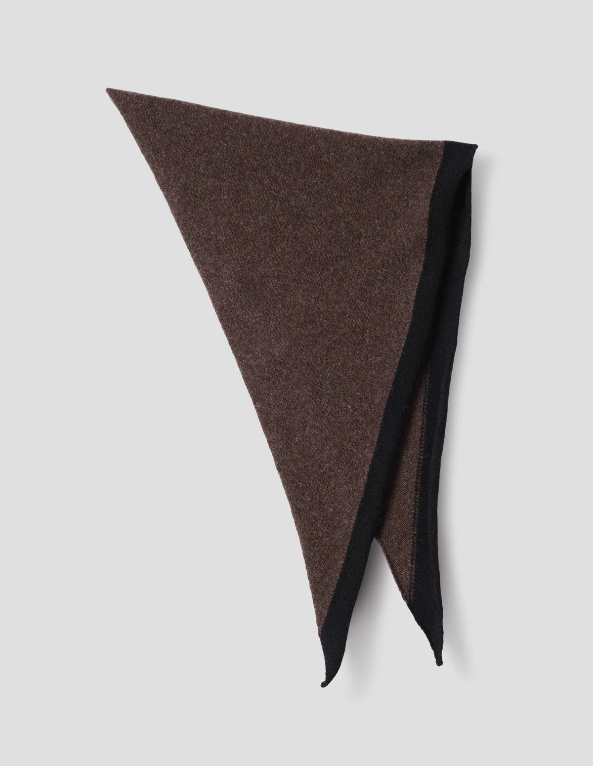 TIPPED SCOUT SCARF LAMBSWOOL - CHOCOLATE/BLACK