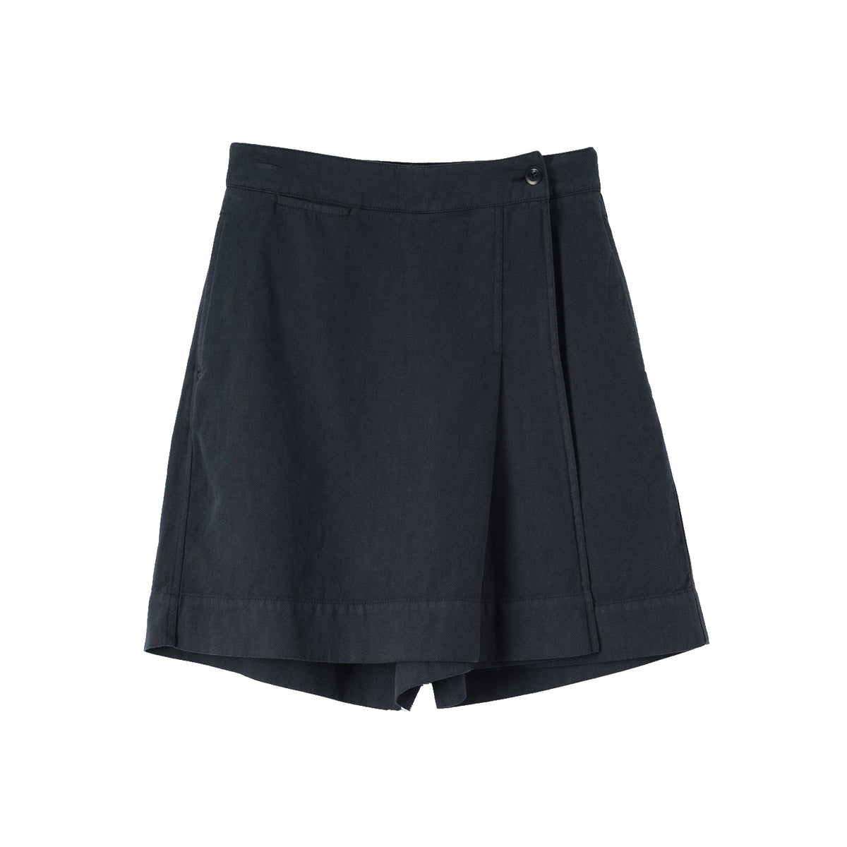 SPORT SKIRT COTTON LINEN TWILL - NAVY