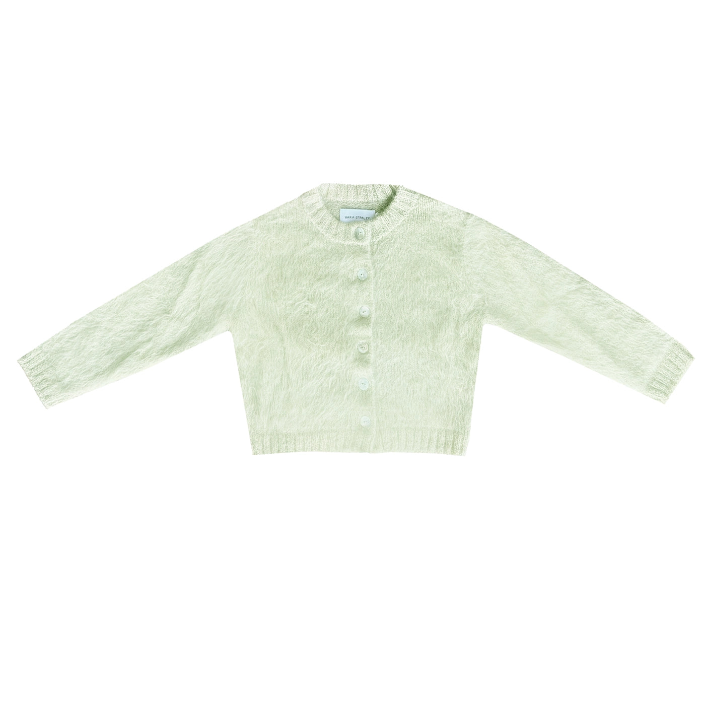 BRUSHED CARDI - PEAR