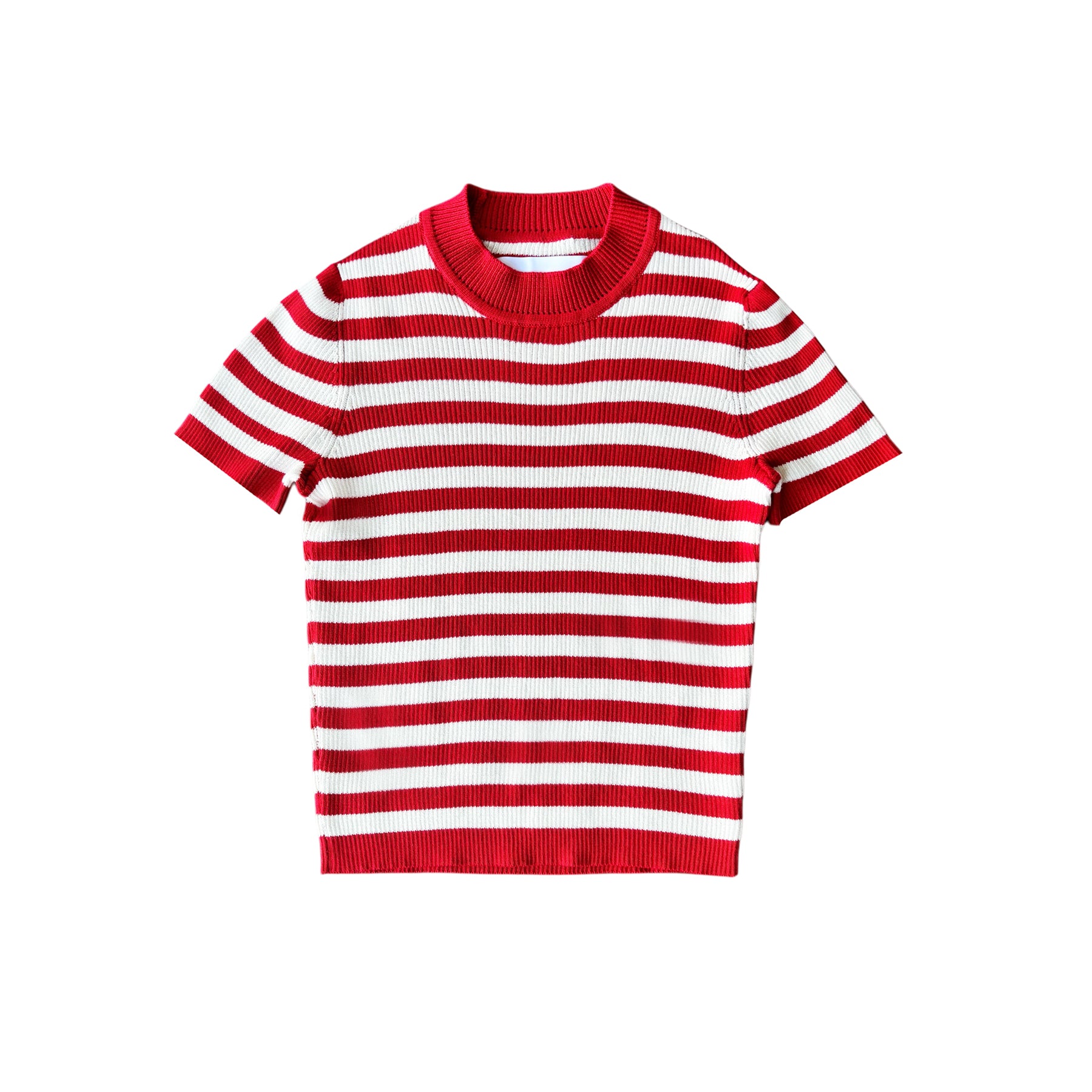 JONES RIBBED TEE - PIQUILLO STRIPE