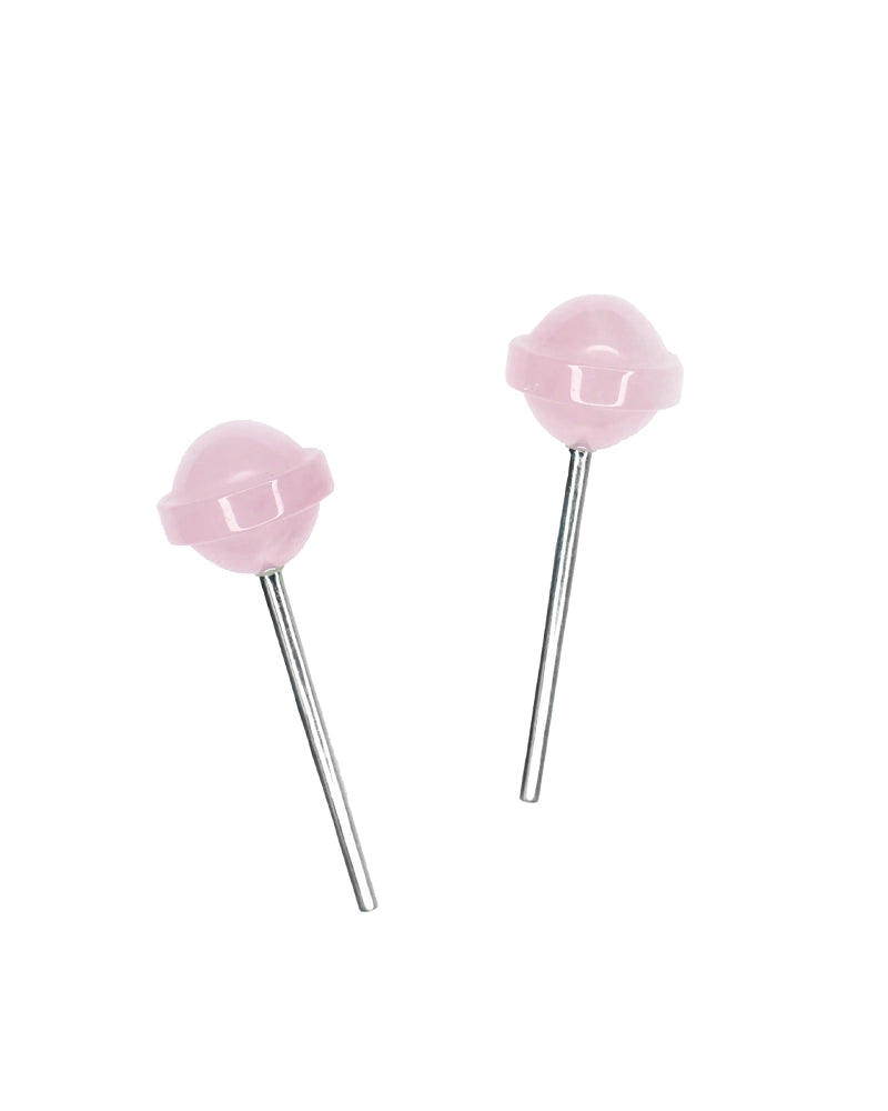 SUCKER EARRINGS - PINK LEMONADE