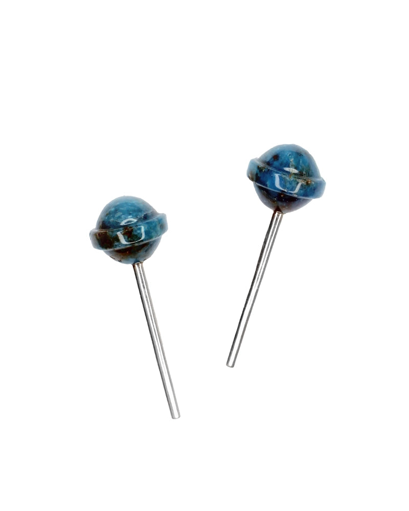SUCKER EARRINGS - BLUE RASPBERRY