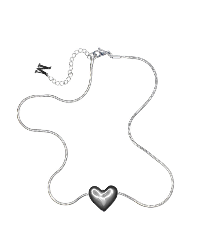 LONELY HEART NECKLACE - SILVER