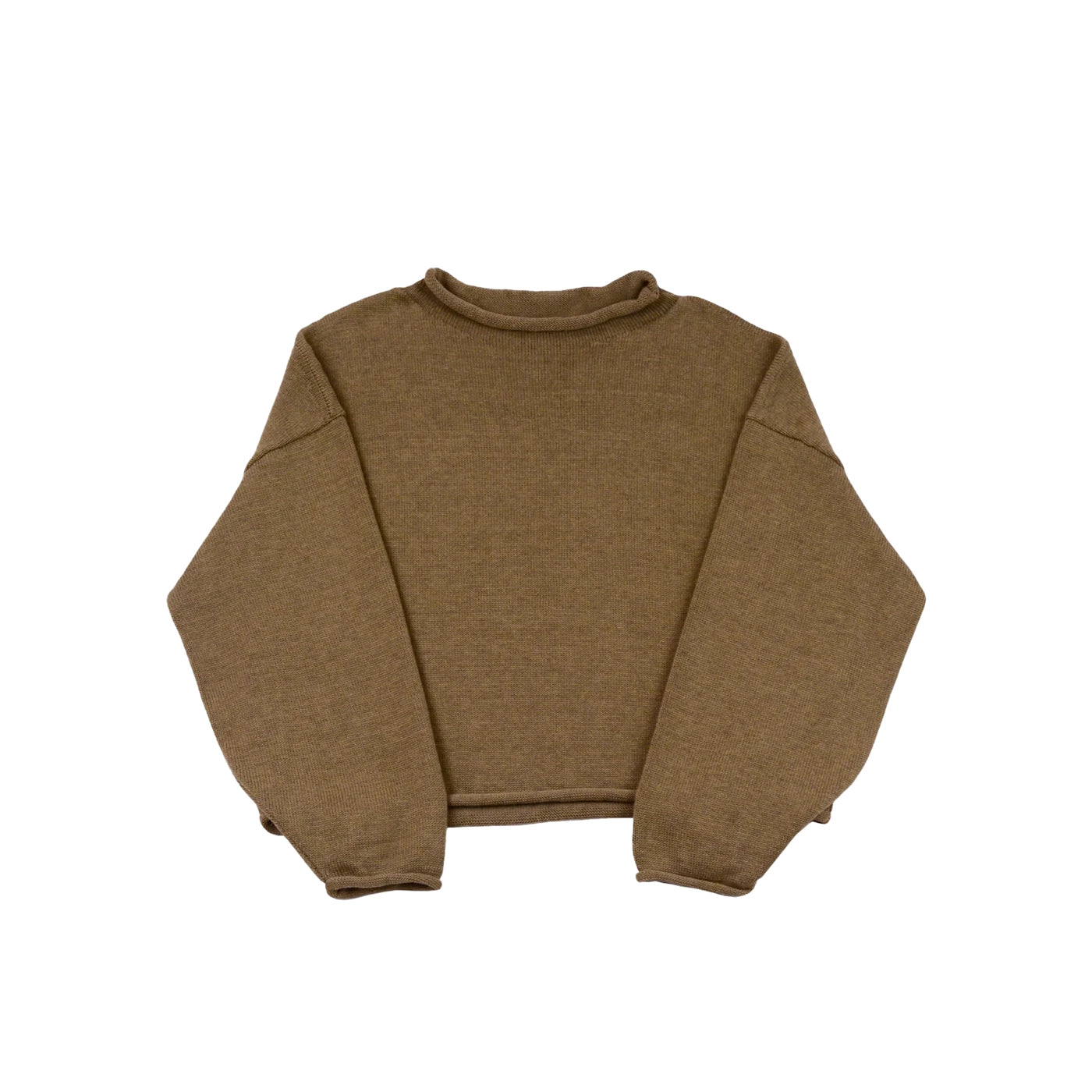 ROLLED SWEATER - UMBER