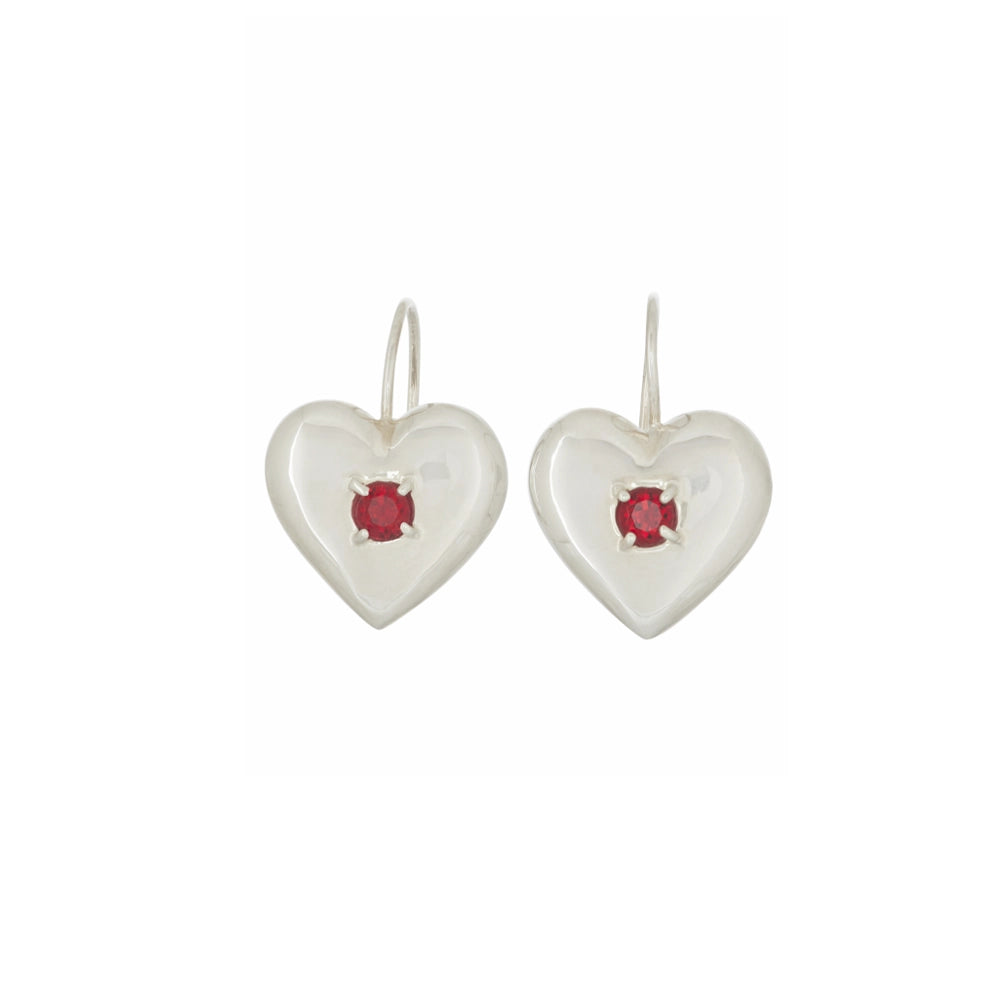 LOVER EARRINGS - WHITE BRONZE
