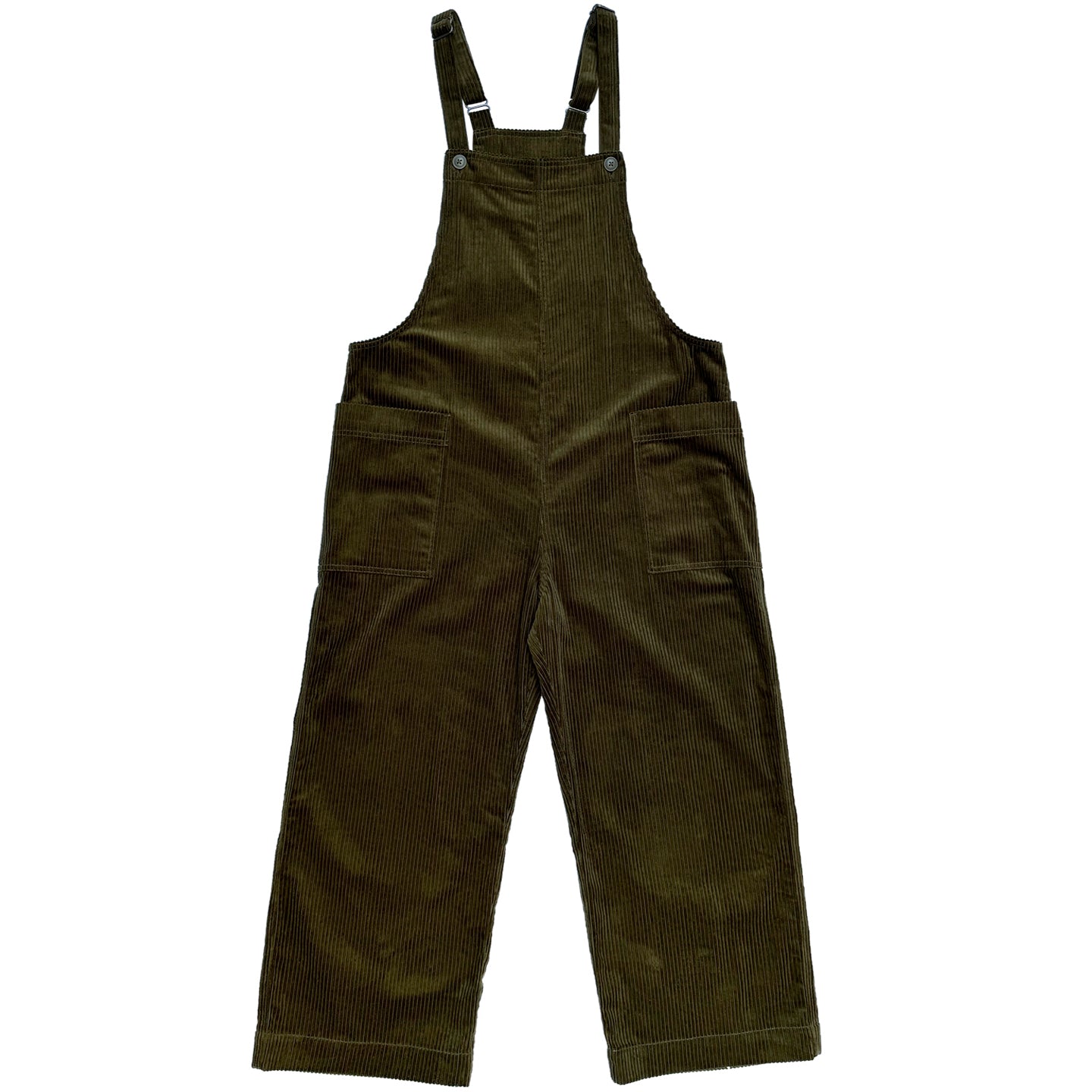 OVERALL JUMPER OLIVE CORDUROY