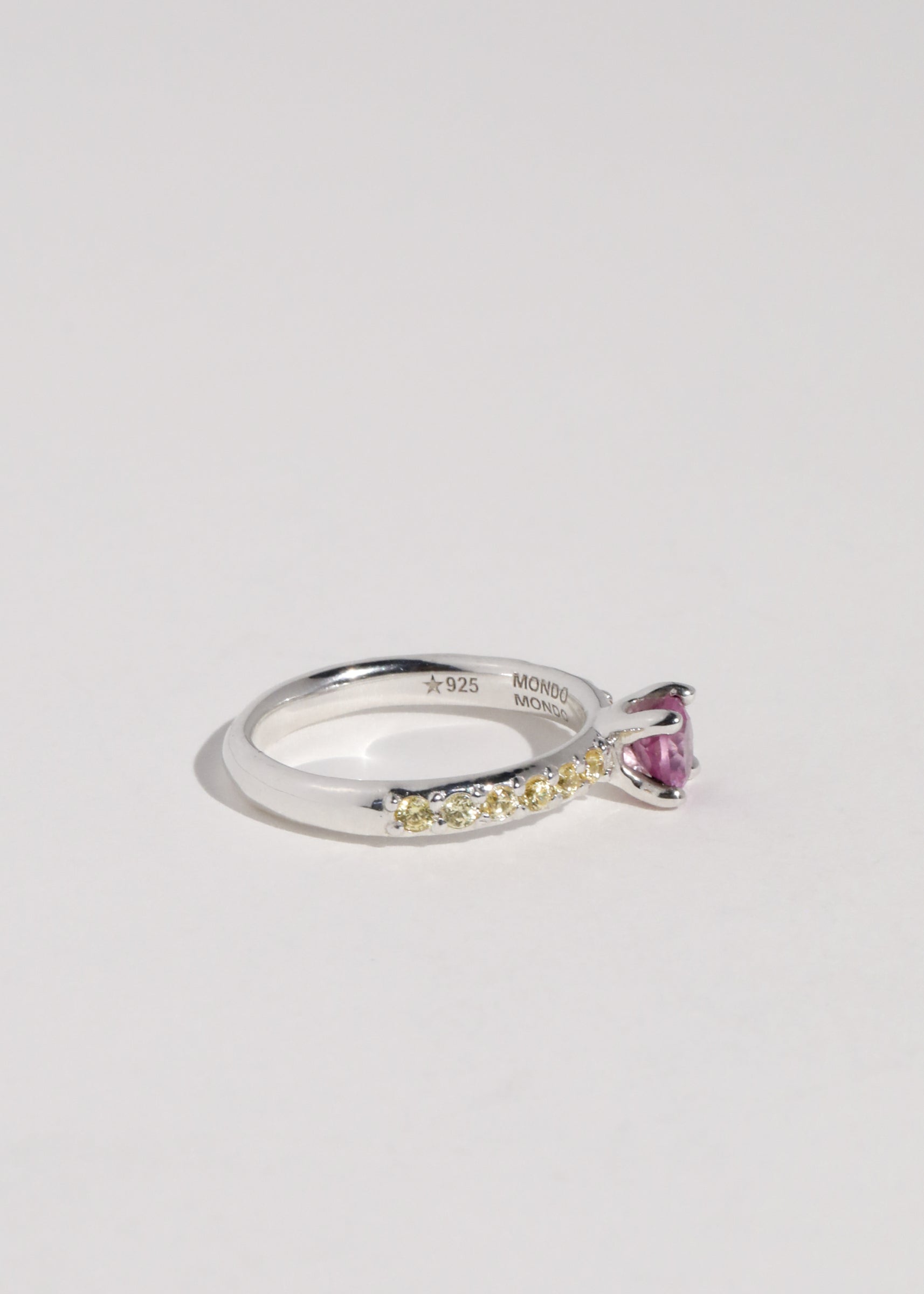 PRINCESS PAVE RING - ROSE/YELLOW