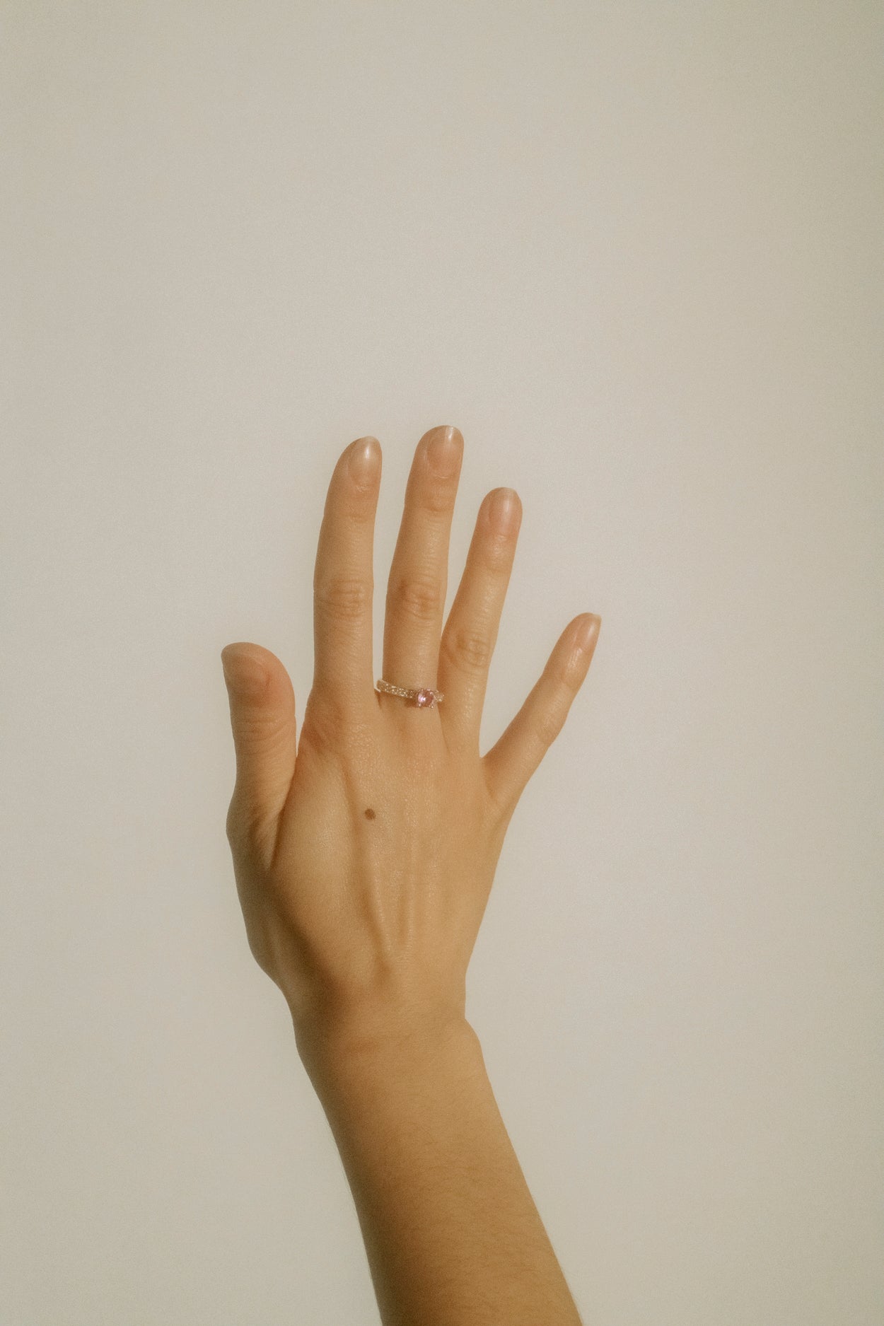 PRINCESS PAVE RING - ROSE/YELLOW