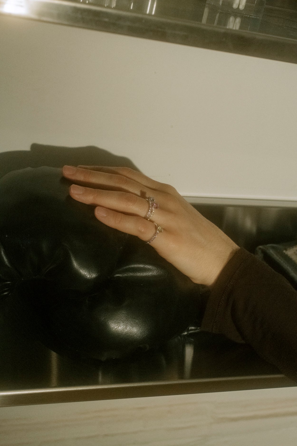 PRINCESS PAVE RING - ROSE/YELLOW