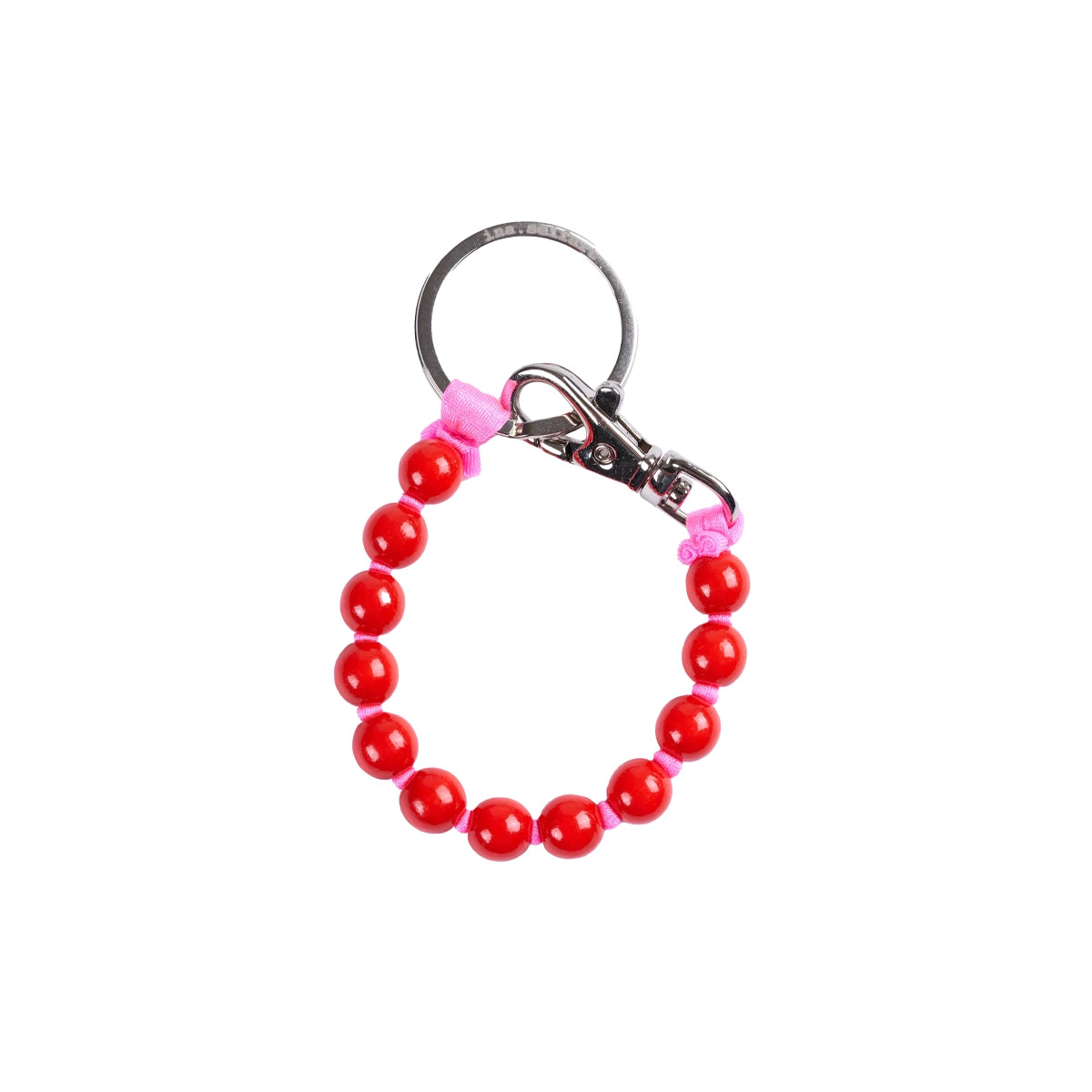 PERLEN KEY HOLDER SHORT - RED/PINK