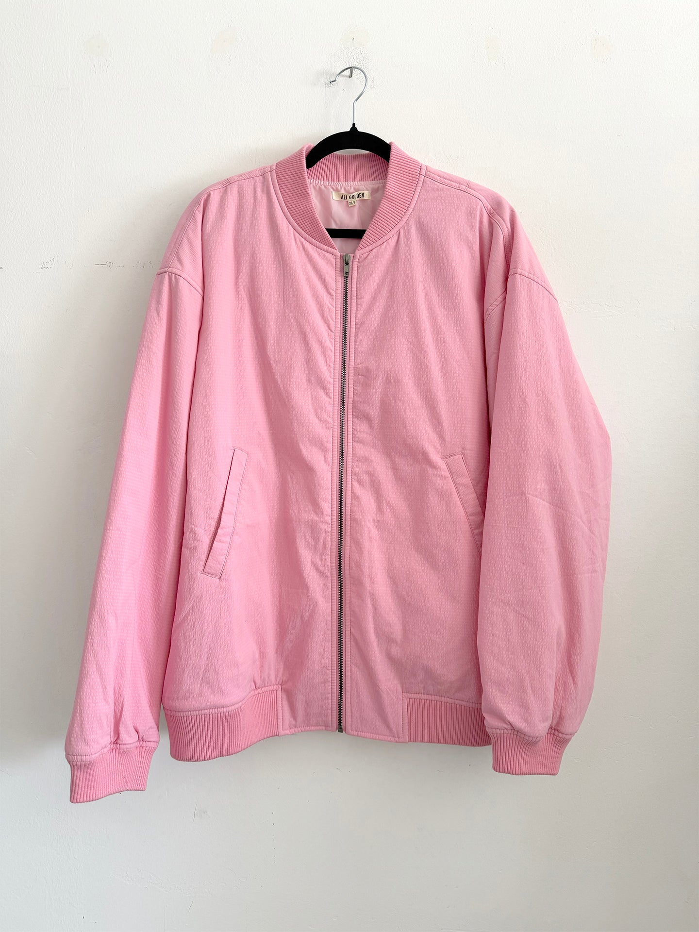 SAMPLE - OVERSIZED BOMBER JACKET - WOOL SPECKLE
