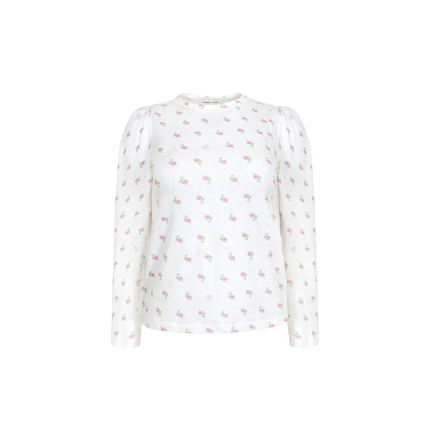 FLOWER NAP TOP - WHITE MULTI