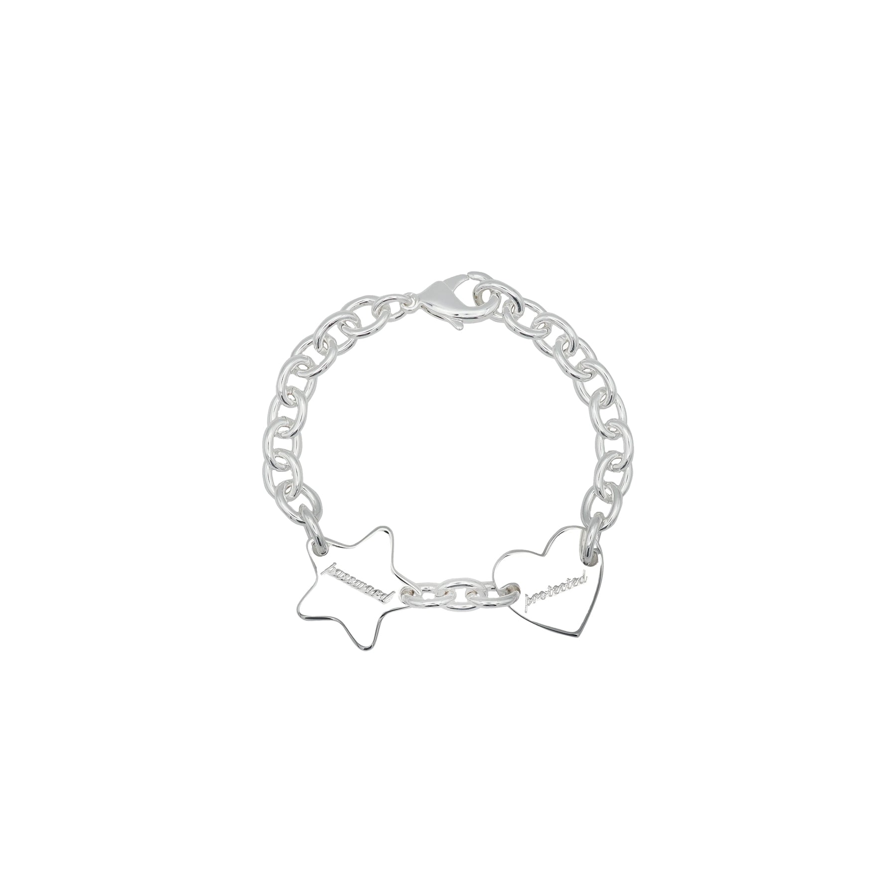 PASSWORD PROTECTED  BRACELET - SILVER