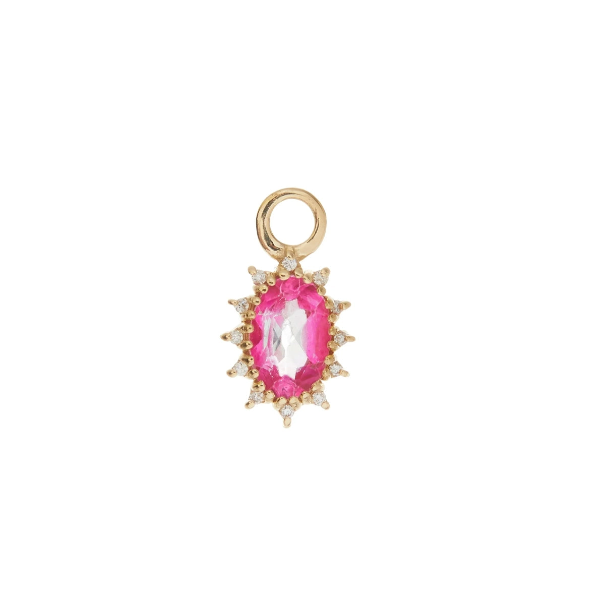 THE DIANA CHARM W/ PINK TOPAZ