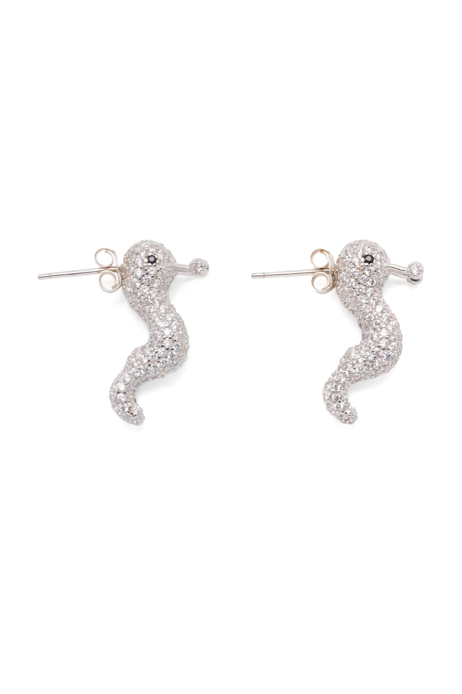SLUG EARRINGS - CLEAR