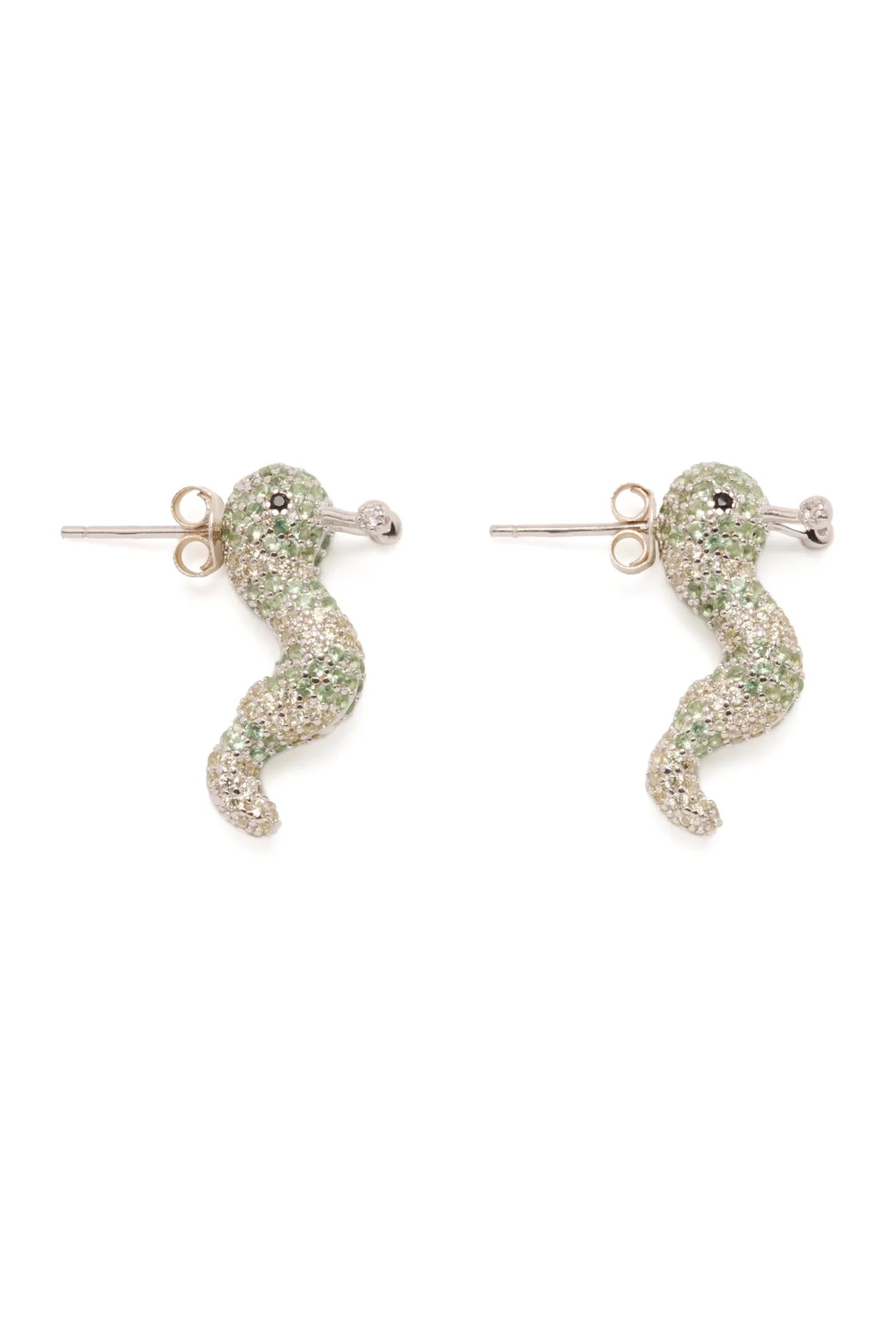 SLUG EARRINGS - GREEN