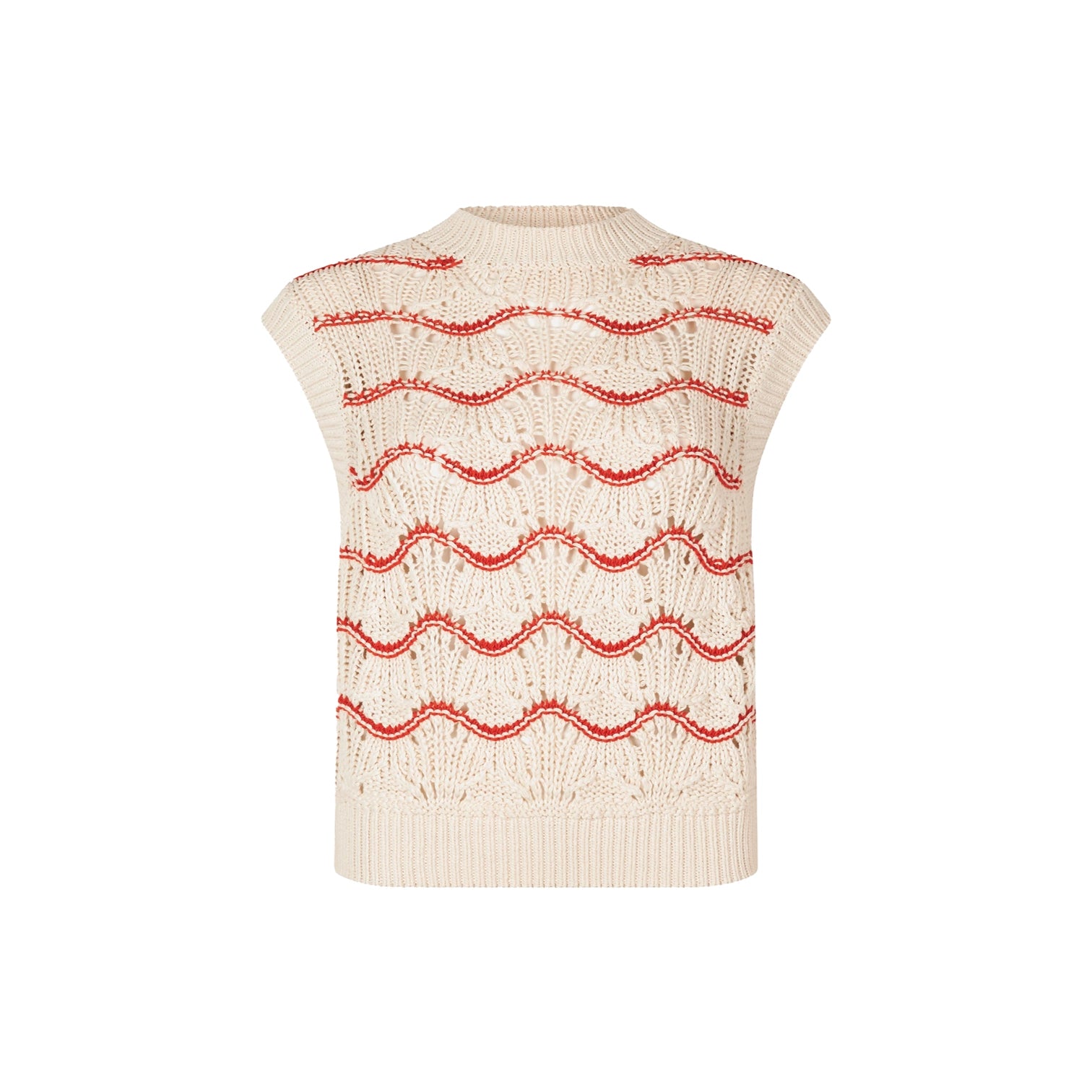 ASGER SWEATER - ORANGE WAVES