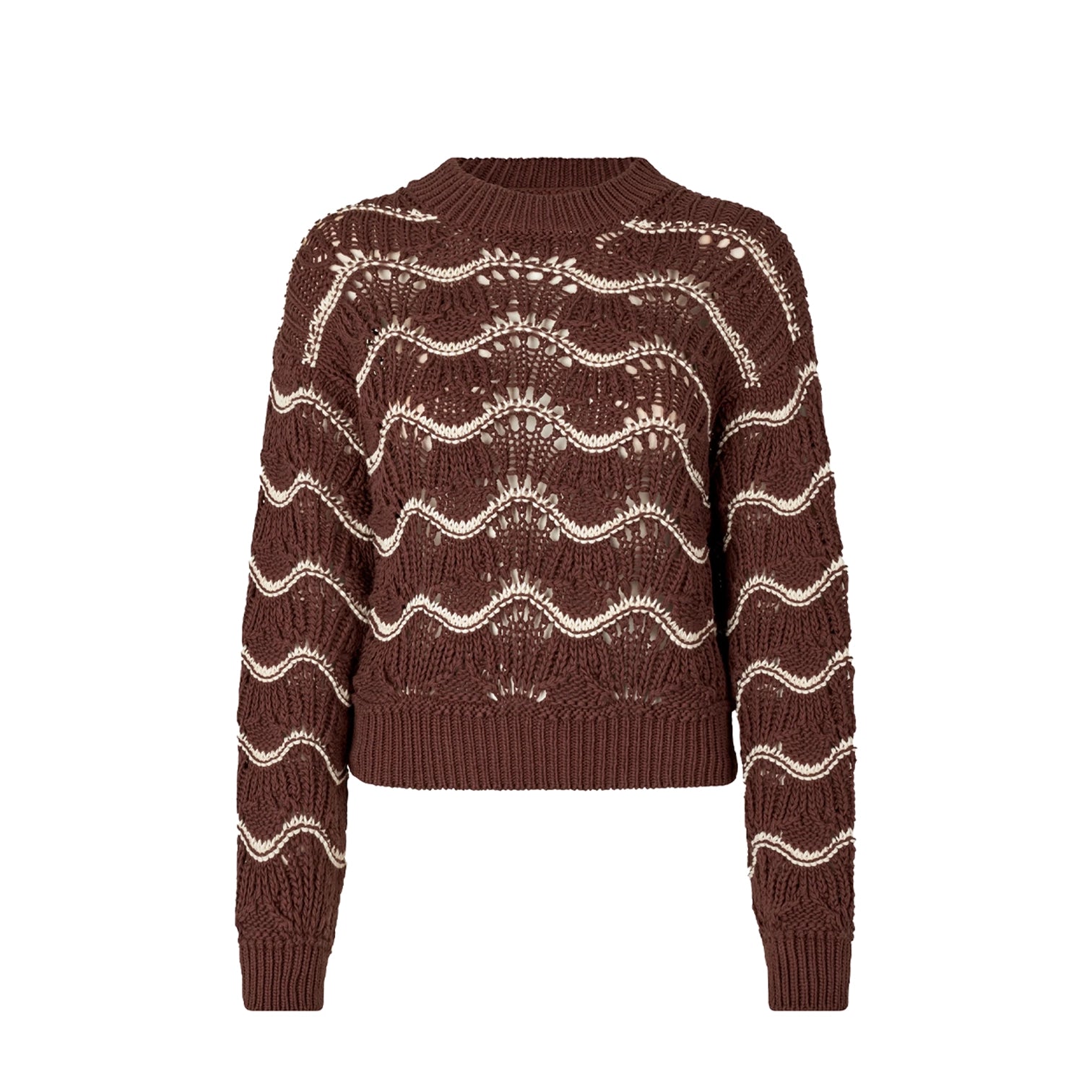 DIRCH SWEATER - CREAM WAVES