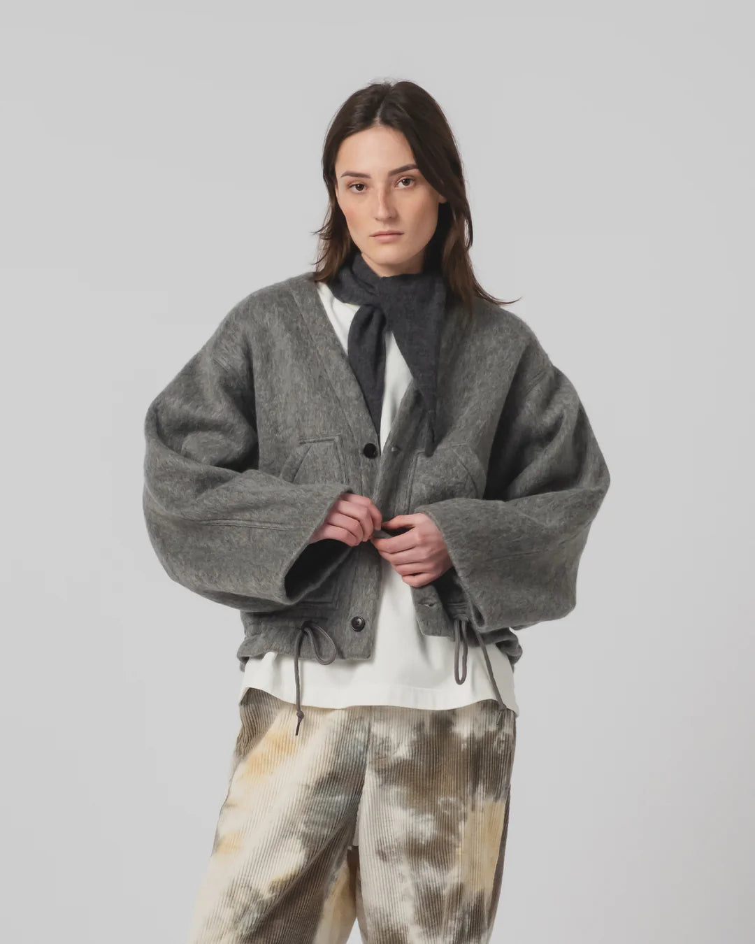 REACTOR JACKET - MOHAIR FLEECE - ASPHALT