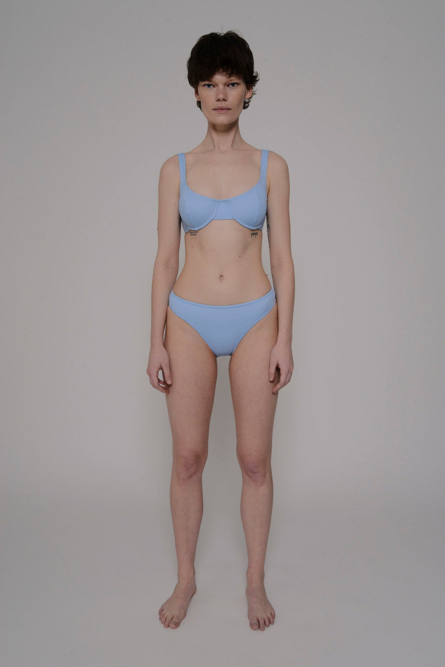 HIGH CUT BOTTOM - TAUPE