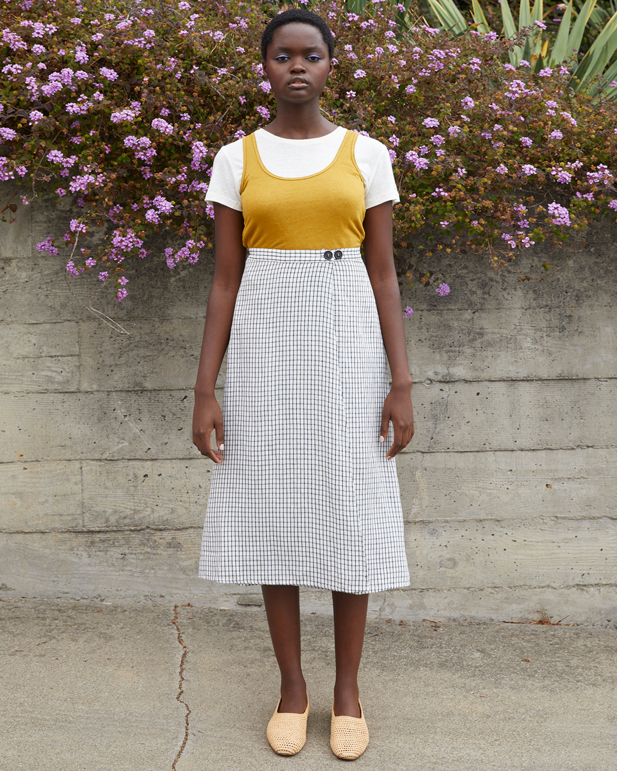 SAMPLE - WRAP SKIRT - BLACK
