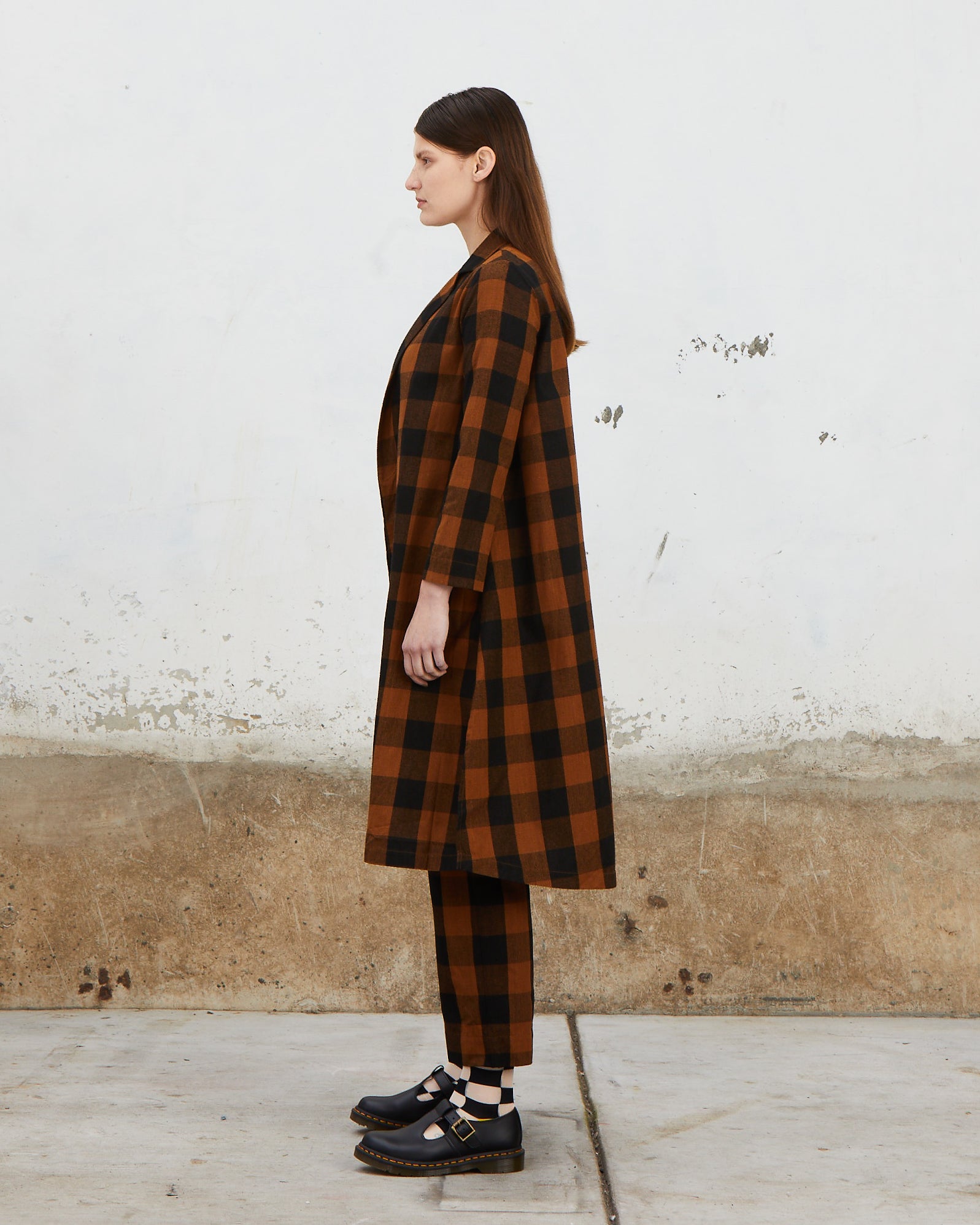 NOTCH JACKET - COPPER/BLACK PLAID